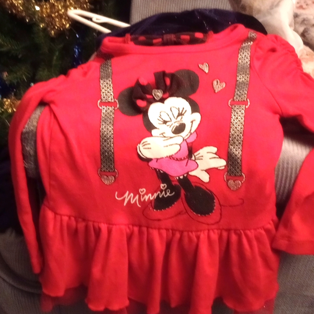 Disney Minnie Toddler girl 3T pull over top